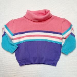 Vintage Confetti Knits Turtleneck Sweater